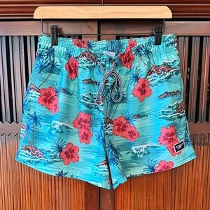 Speedo Hawaiian Shorts - Teal and Fuschia